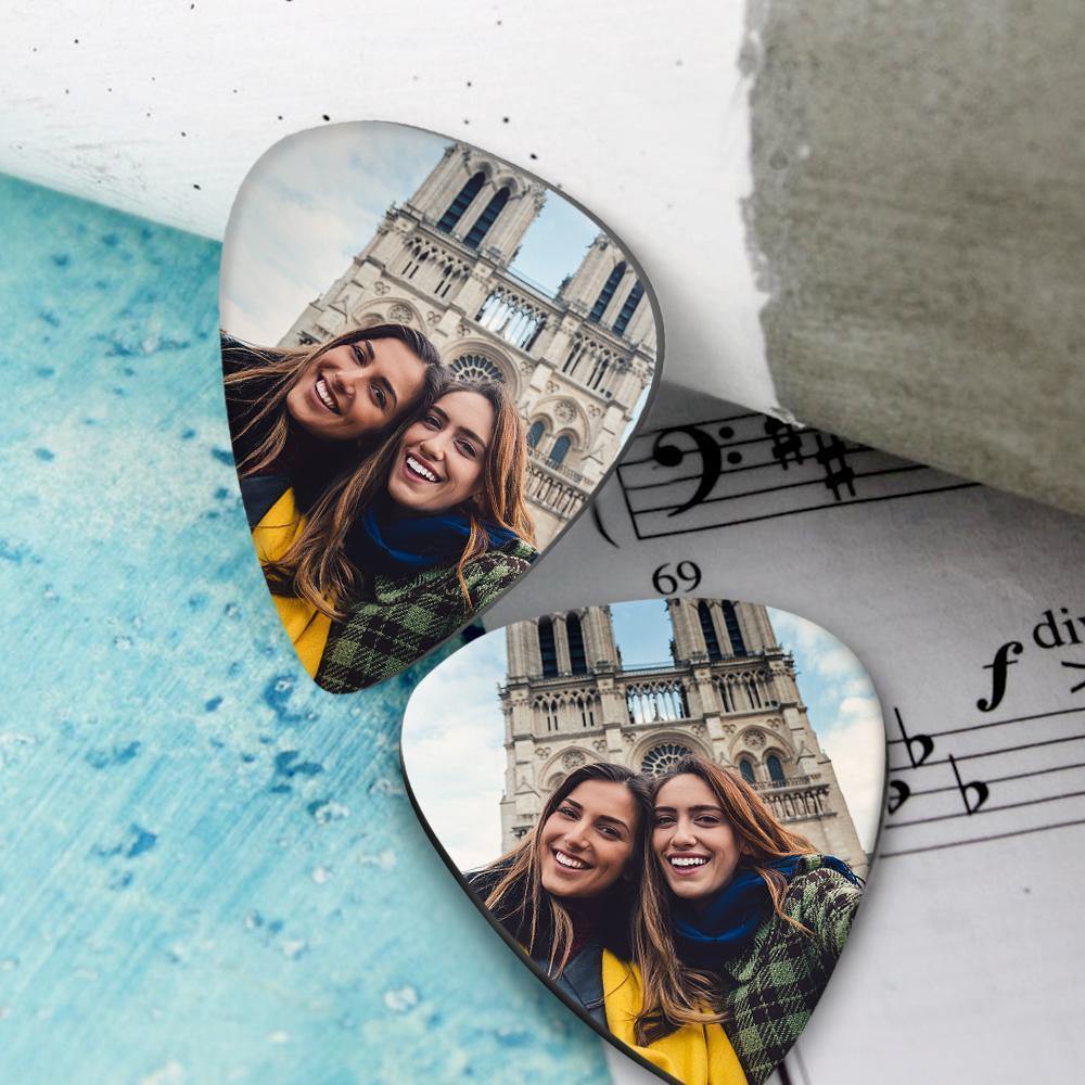 Personalized Guitar Pick with Photo Birthday Present -12Pcs