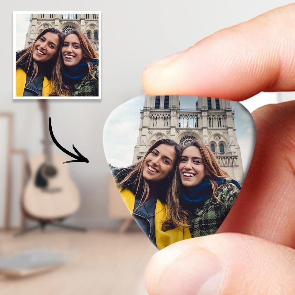 Personalized Guitar Pick with Photo Birthday Present -12Pcs