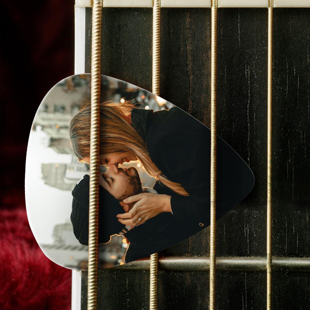 Personalized Guitar Pick with Photo for Musicians Customized Gift for Boyfriend 12Pcs