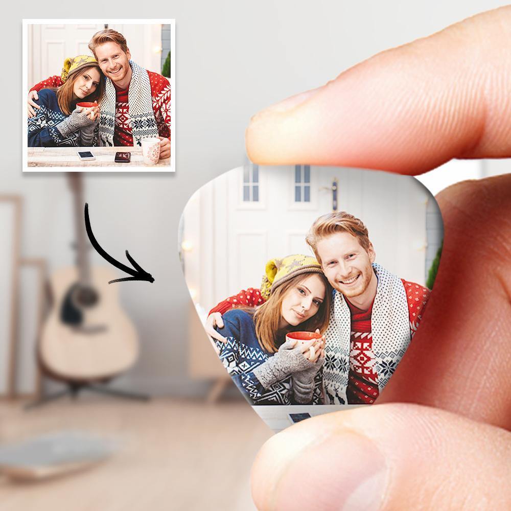 Guitar Pick with Photo for Musicians Customized for Memorial -12Pcs