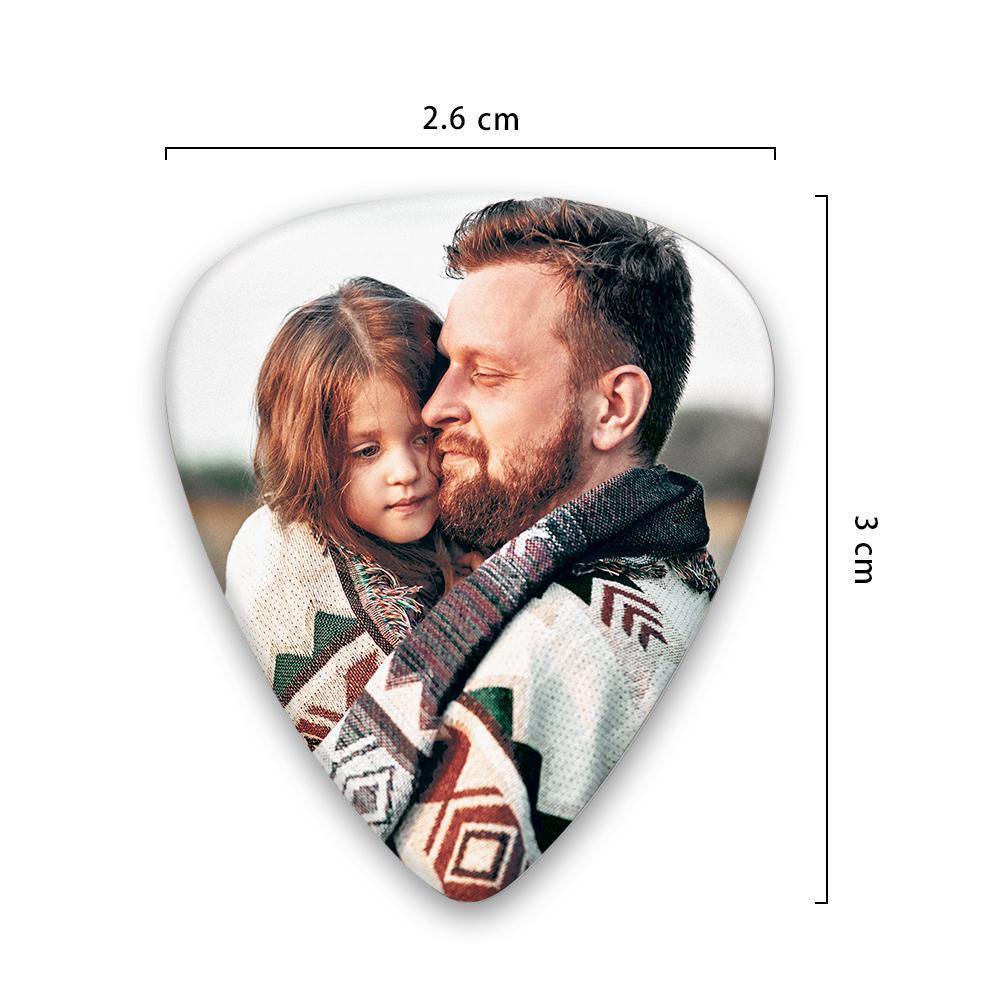 Custom Guitar Pick with Photo for Musicians Customized for Daddy -6Pcs