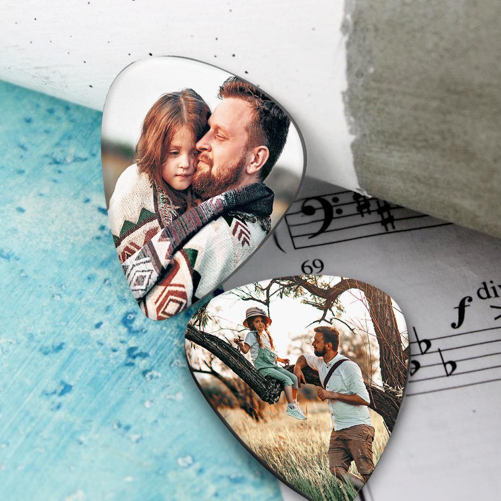 Custom Guitar Pick with Photo for Musicians Customized for Daddy -6Pcs