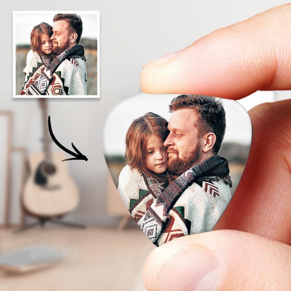 Custom Guitar Pick with Photo for Musicians Customized for Daddy -6Pcs