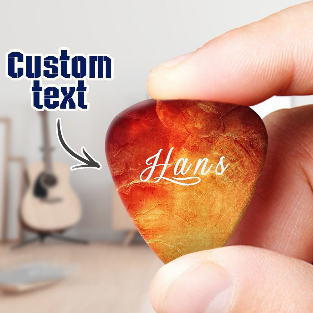 Engraved Guitar Pick Fashion 6PCS