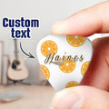 Engraved Guitar Pick Orange