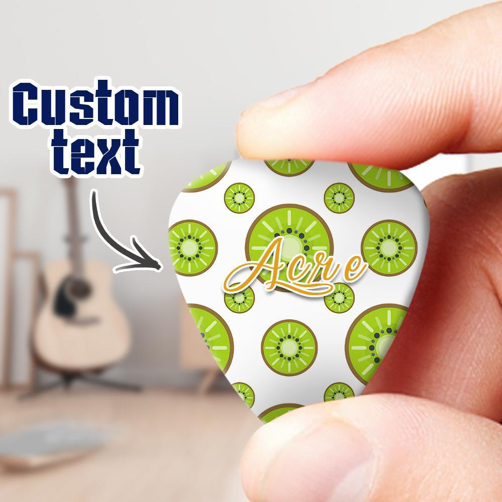 Engraved Guitar Pick Kiwi