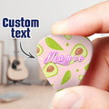 Engraved Guitar Pick Avocado