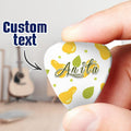 Engraved Guitar Pick Pear