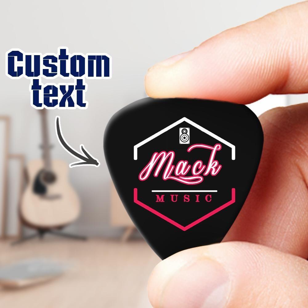 Engraved Guitar Pick Rock