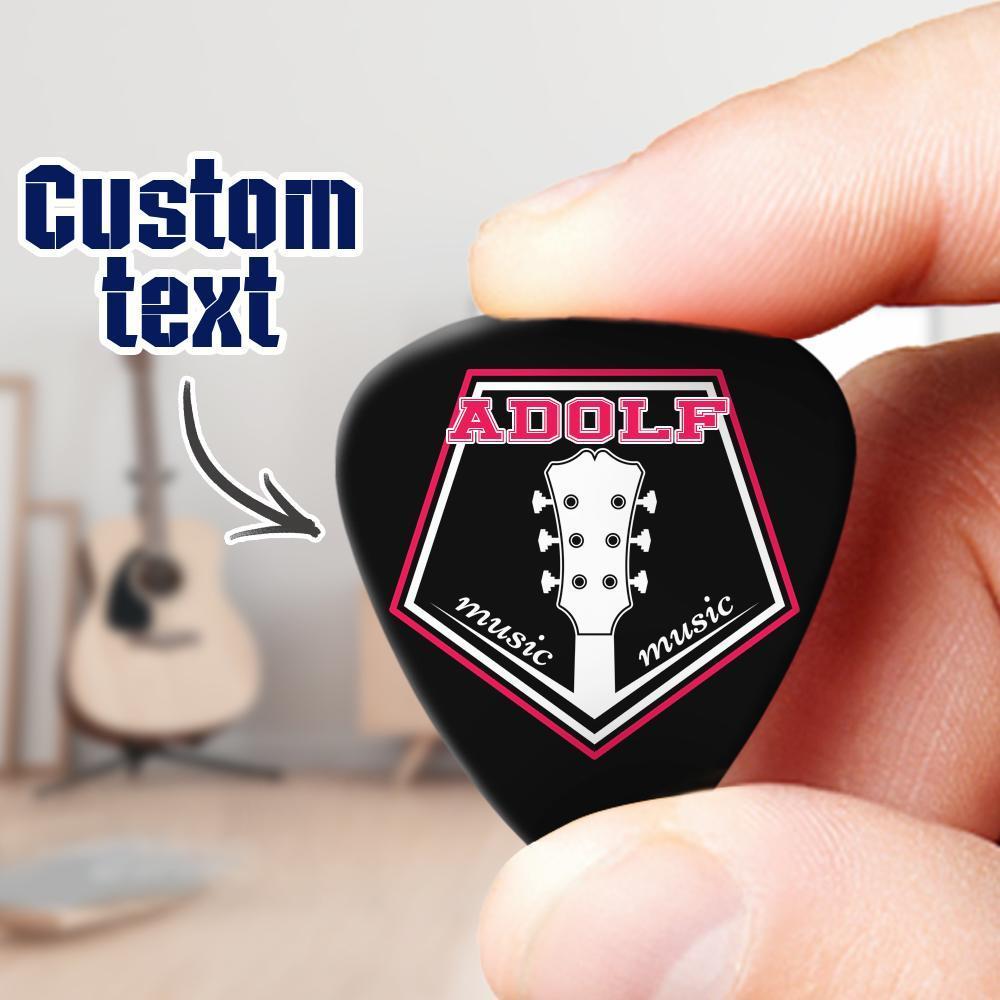 Engraved Guitar Pick Punk