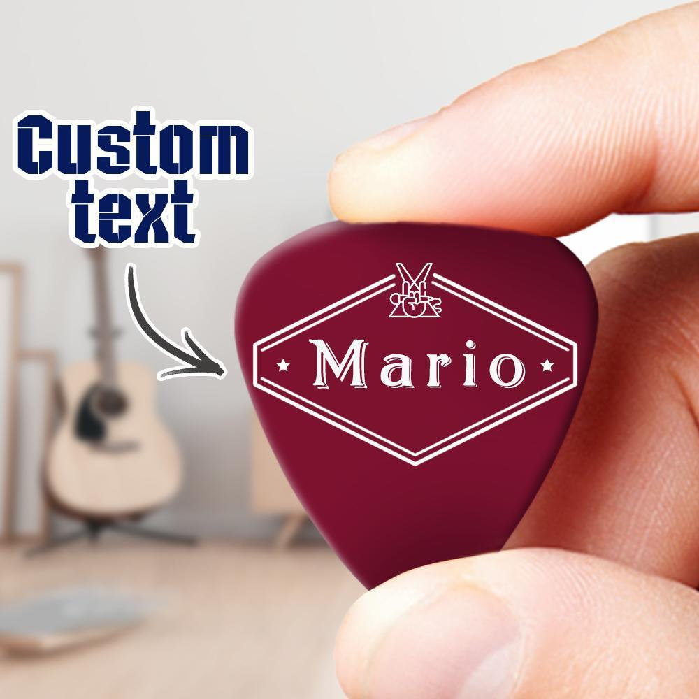 Engraved Guitar Pick Gift For Guitarist