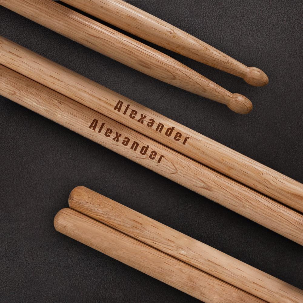 Custom Engraved Drumsticks Unique Drummer Gifts