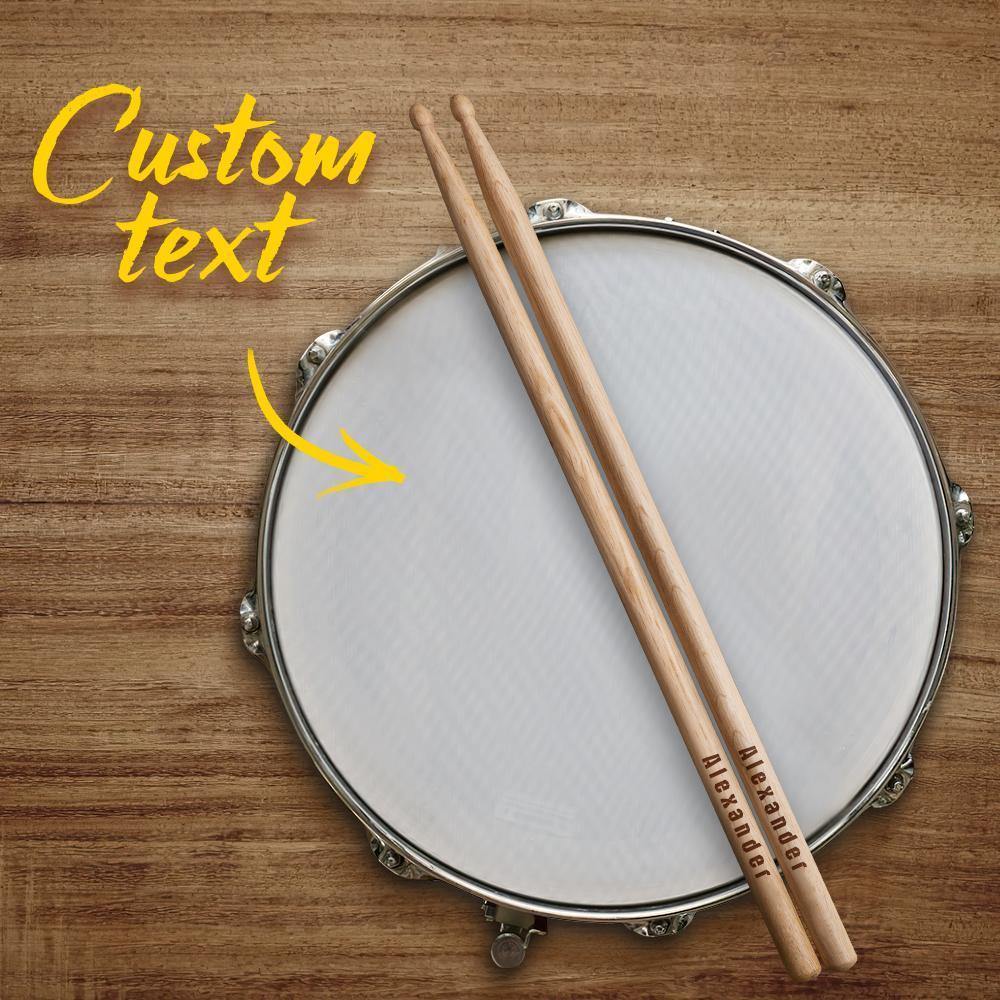 Custom Engraved Drumsticks Unique Drummer Gifts