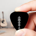 Custom Scannable Music Code Guitar Pick, Engraved Custom Music Song Guitar Pick Black Gifts for Boyfriend 12Pcs