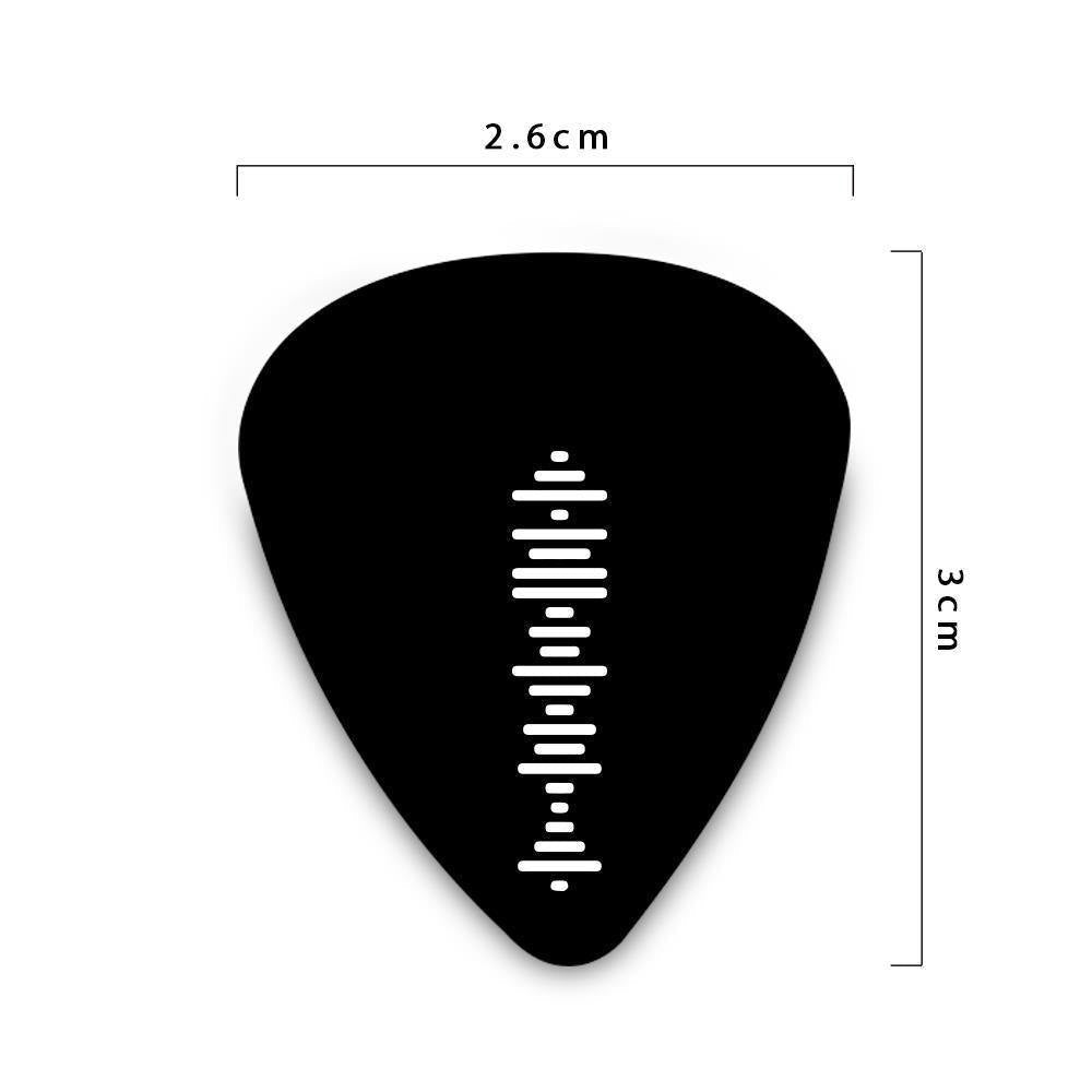 Custom Scannable Music Code Guitar Pick, Engraved Custom Music Song Guitar Pick Green Gifts for Babies 12Pcs