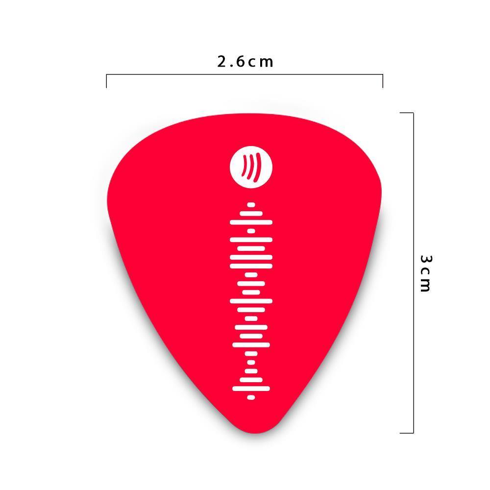 Custom Scannable Spotify Code Guitar Pick, Engraved Custom Music Song Guitar Pick Black Gifts Ideas 12Pcs