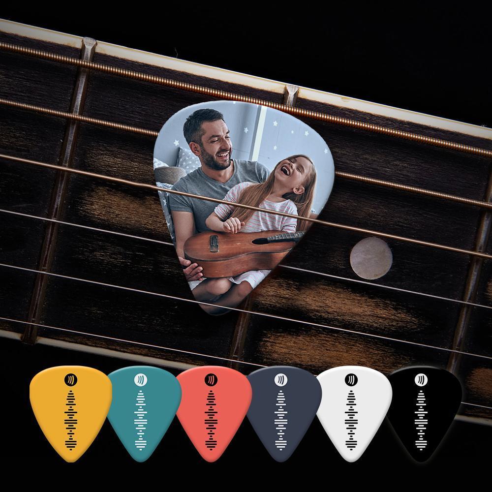 Scannable Spotify Code Guitar Pick, Engraved Music Song with Photo Guitar Pick Unique Gifts 12Pcs