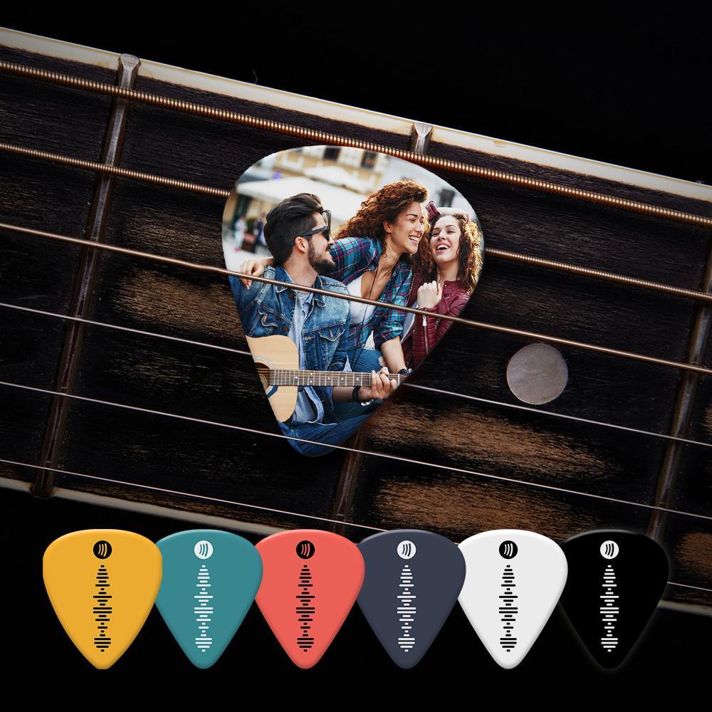 Scannable Spotify Code Guitar Pick, Photo Engraved Music Song Guitar Pick  12 Pcs