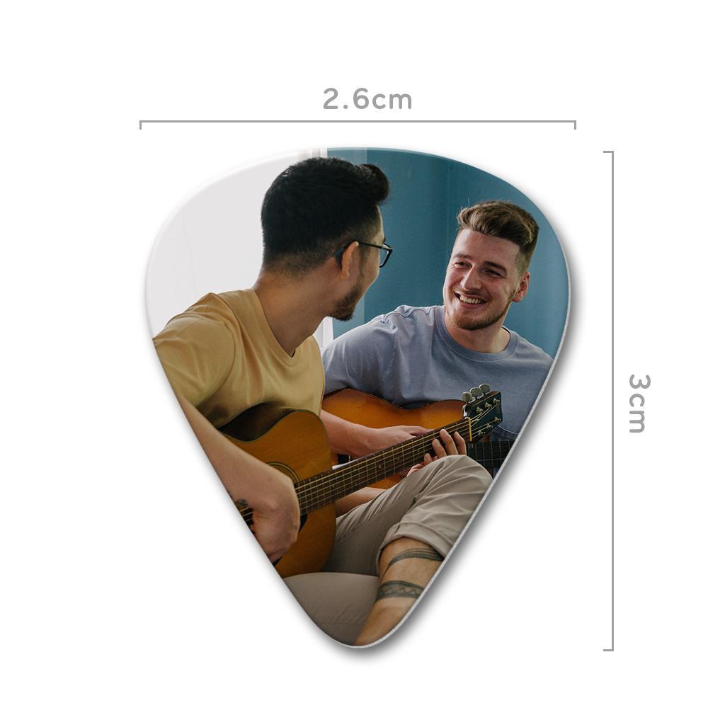 Custom Scannable Spotify Code Guitar Pick, Engraved Custom Music Photo Guitar Pick Gifts for Friends Sweet Pink 12 Pcs