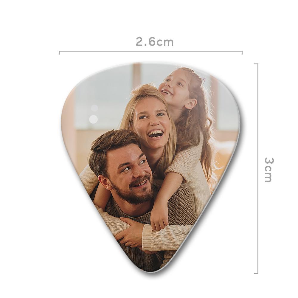 Scannable Spotify Code Guitar Pick, Engraved Music Song with Photo Guitar Pick Gifts for Family 12Pcs