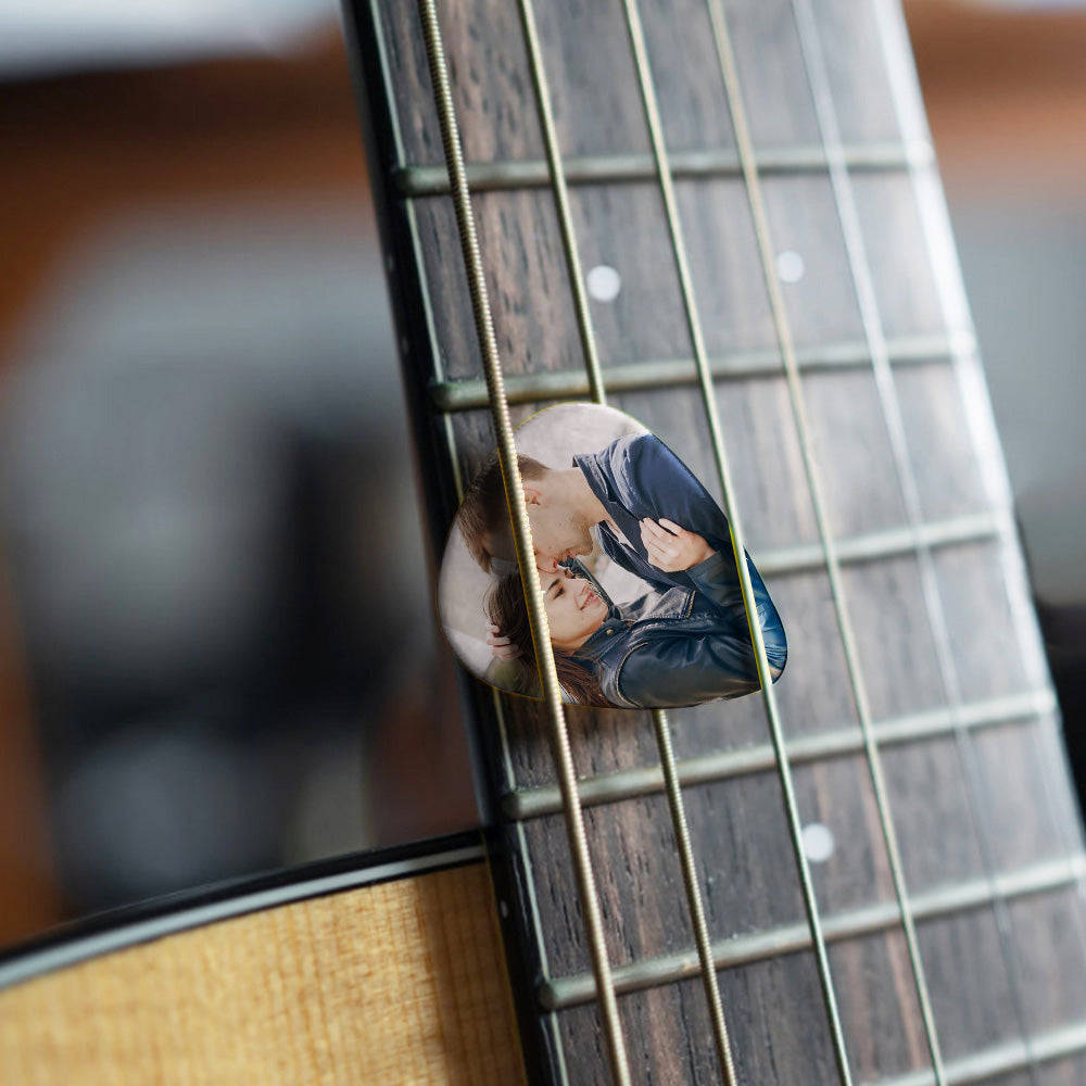 Personalized Photo Guitar Pick Double-Sided Printed with Photo Guitar Pick Gifts 12Pcs For Lovers