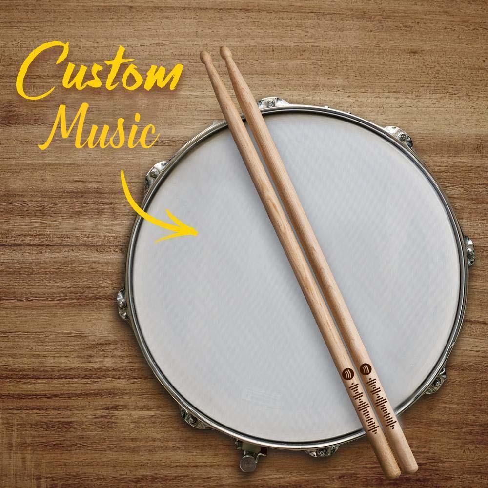 Custom Spotify Code Drumstick Wood Drumstick Unique Gifts For Musicians