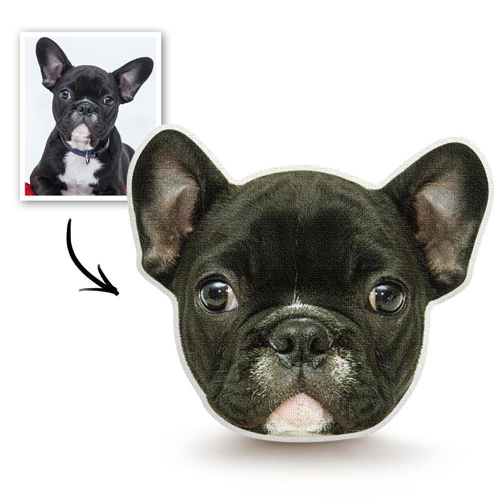 Custom Photo Face Pillow 3D Portrait Pillow - Cute Dog
