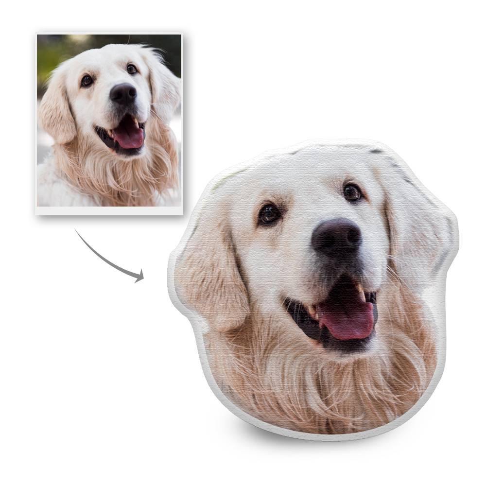 Custom Pet Photo Face Pillow 3D Portrait Pillow Fur Dog