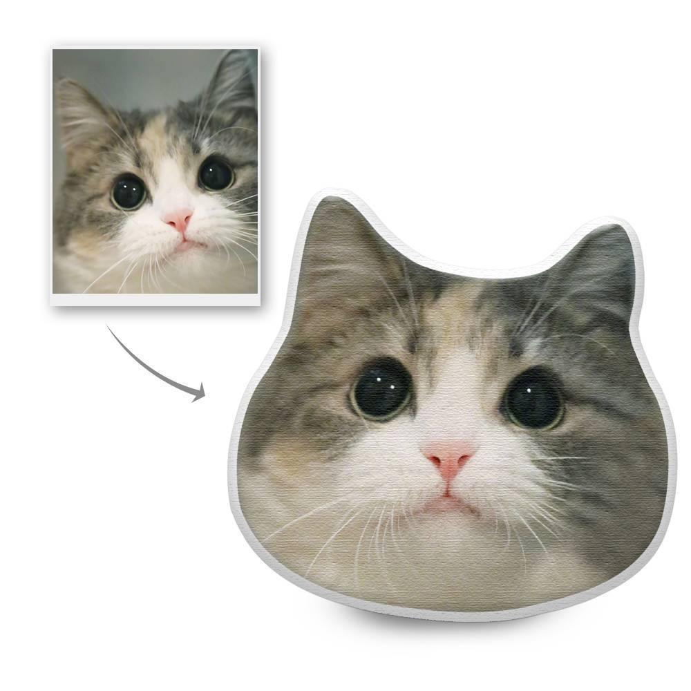 Custom Cute Cats Photo Face Pillow 3D Portrait Pillow The Little Puff
