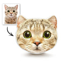 Custom Cat Photo Face Pillow 3D Portrait Pillow - Memorial Gift