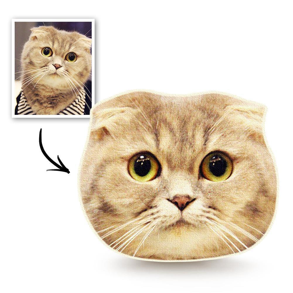 Custom Pet Photo Face Pillow 3D Portrait Pillow Pet Head