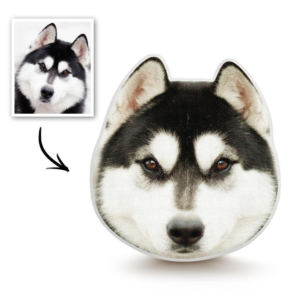Custom Pet Head Photo Face Pillow 3D Portrait Pillow