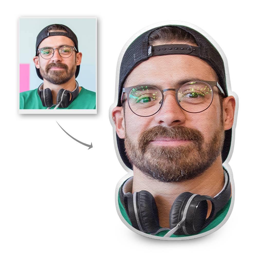 Custom Head Photo Face Pillow 3D Portrait Pillow - Men's Funny Head