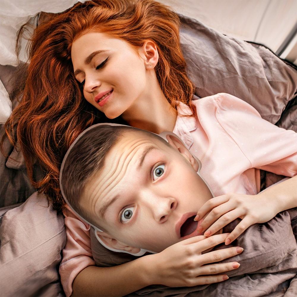 Custom Big Head Photo Face Pillow 3D Portrait Pillow - Men's