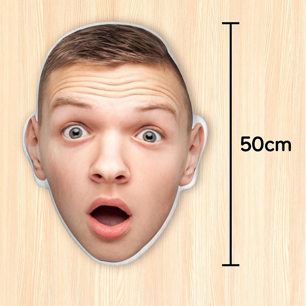 Custom Big Head Photo Face Pillow 3D Portrait Pillow - Men's