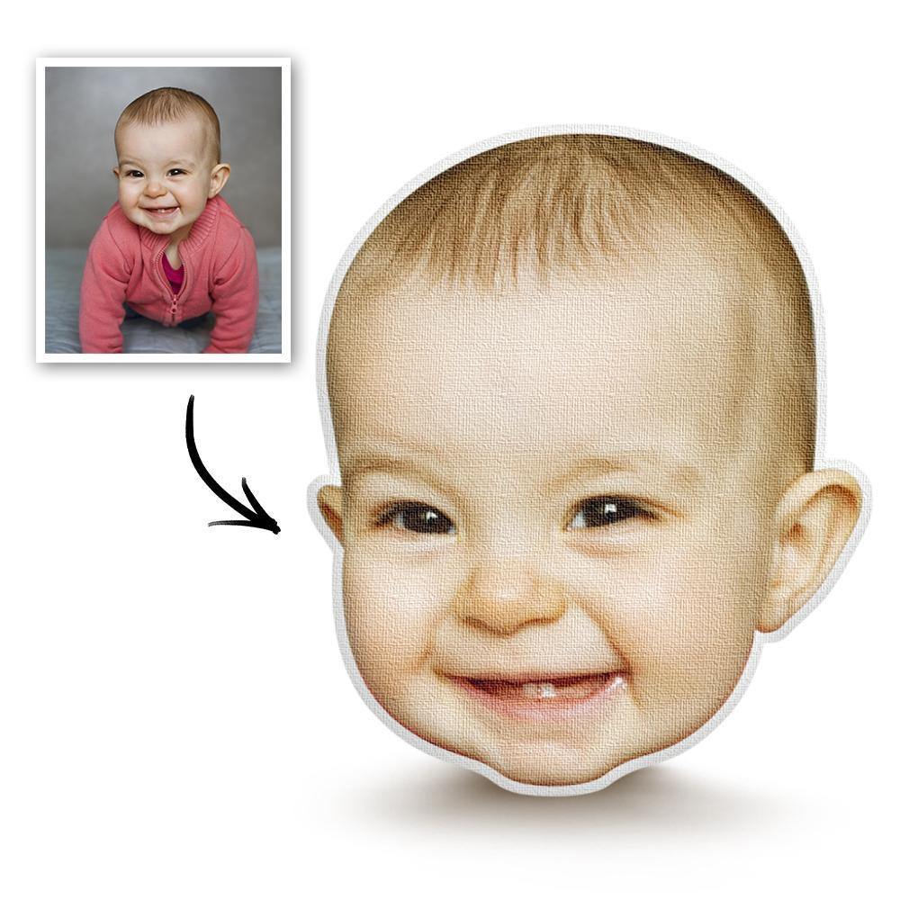 Custom Photo Face Pillow 3D Portrait Pillow - Cute Baby