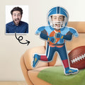 Custom Photo Pillow Funny Face Super Bowl Gift