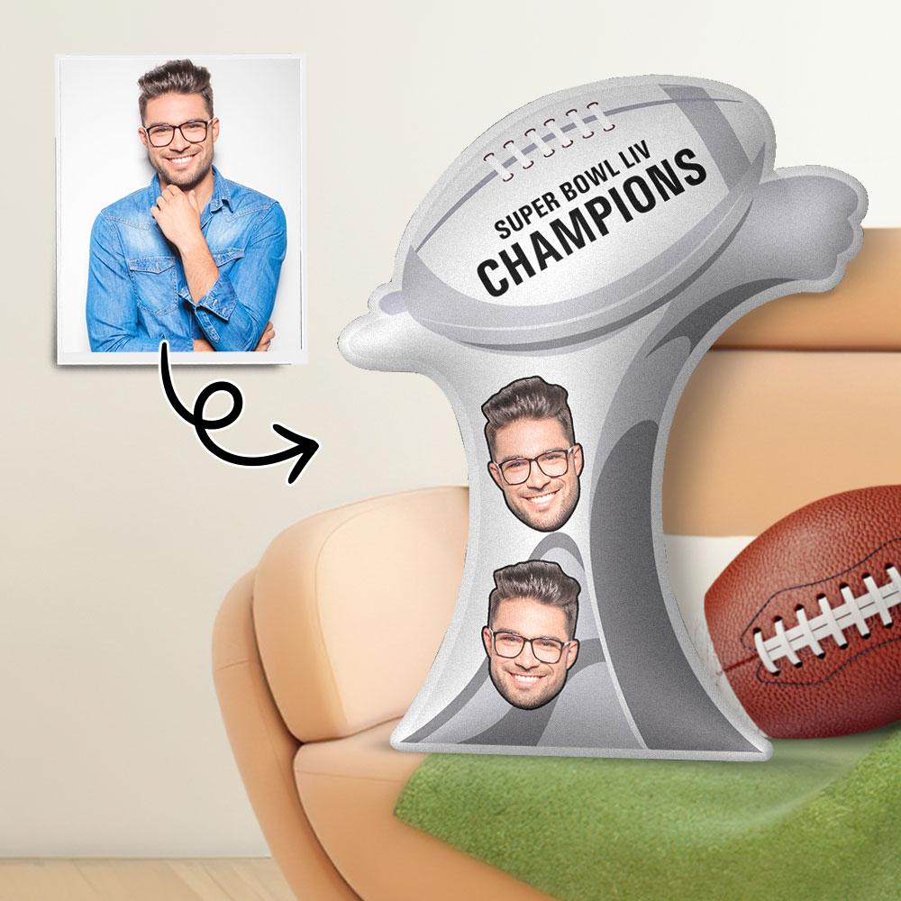 Custom Photo Pillow Funny Face Gift Sport Theme
