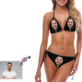 Custom Face Zipper Photo Women S Bikini
