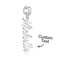 Custom Name Charm Persoanlized Name Bead Nameplate Charm Bead Gift for Women Pendant Gifts