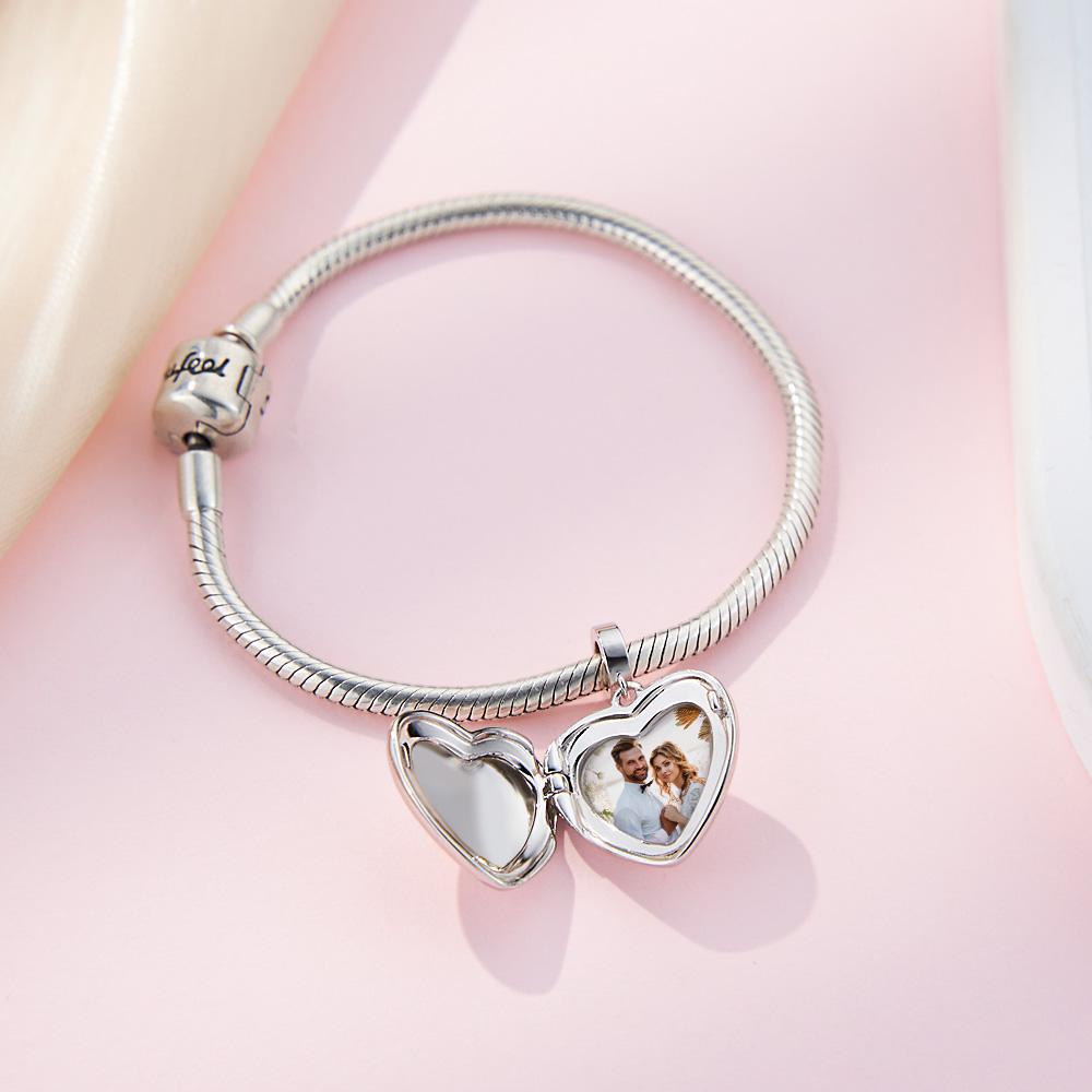 Personalized Photo Charm Custom Locket Charm Memorial Jewelry Gift for Women Mom Girls
