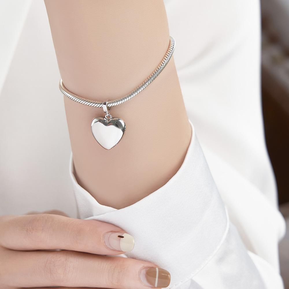 Personalized Photo Charm Custom Locket Charm Memorial Jewelry Gift for Women Mom Girls