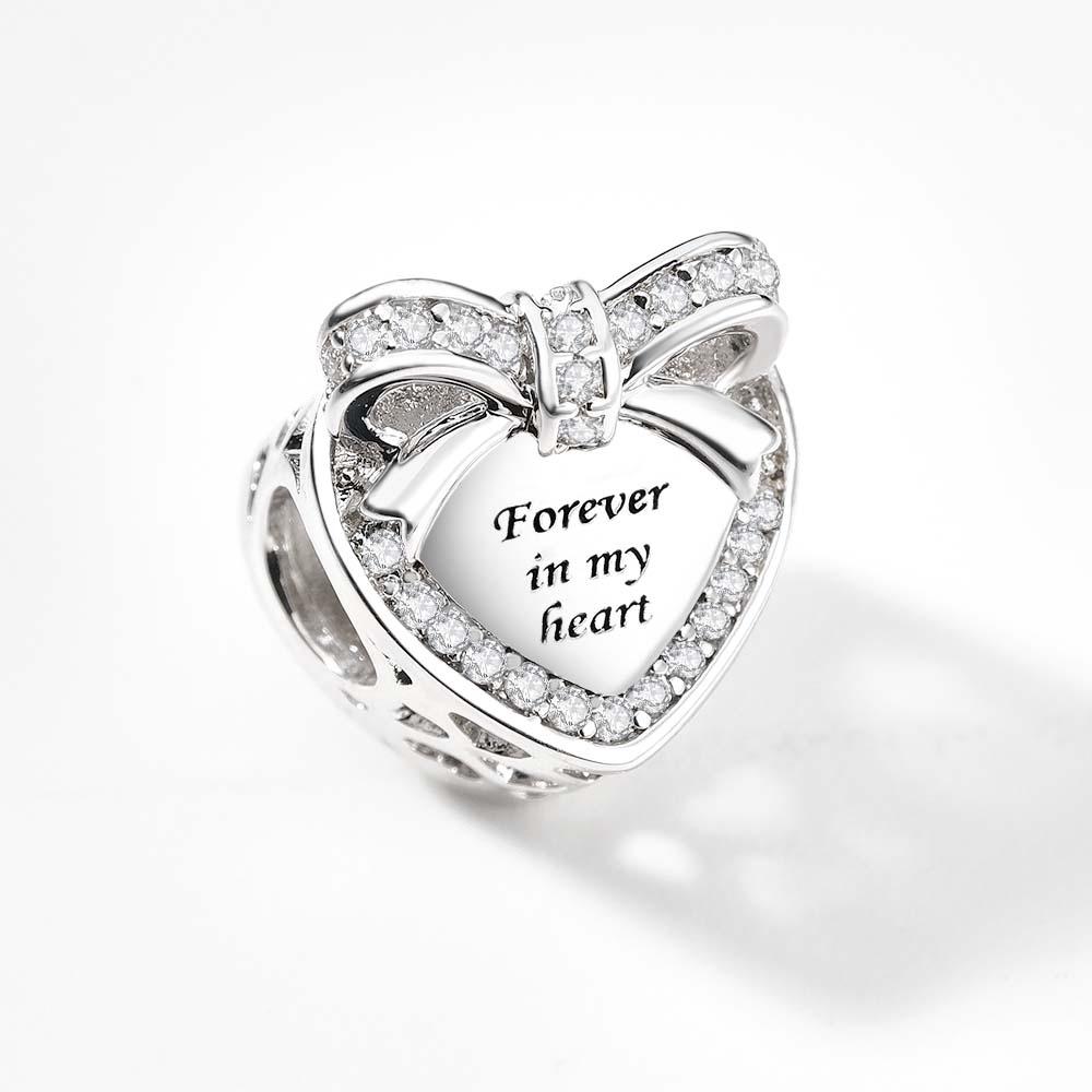 Personalized Photo Charm Butterfly Charm Engraved Charm for Women