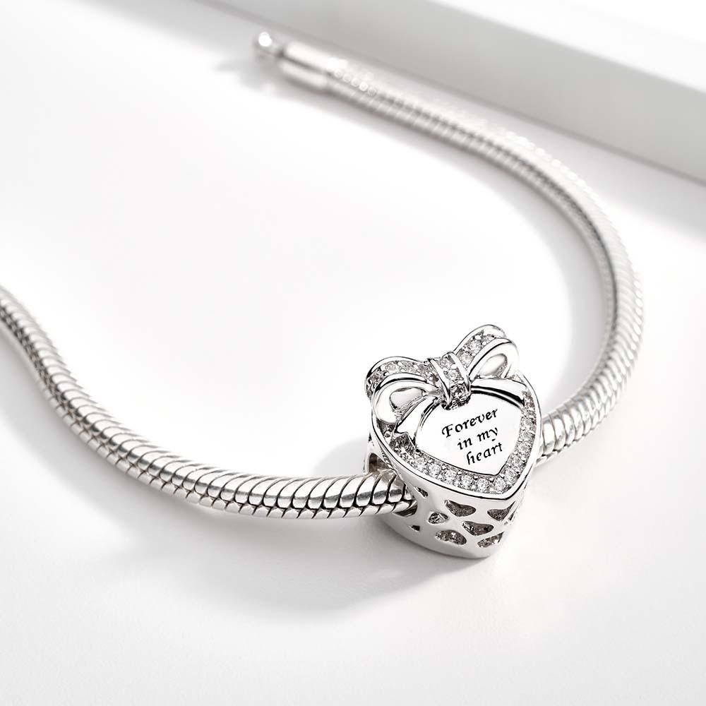 Personalized Photo Charm Butterfly Charm Engraved Charm for Women