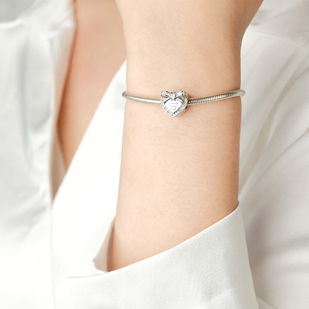 Personalized Photo Charm Butterfly Charm Engraved Charm for Women