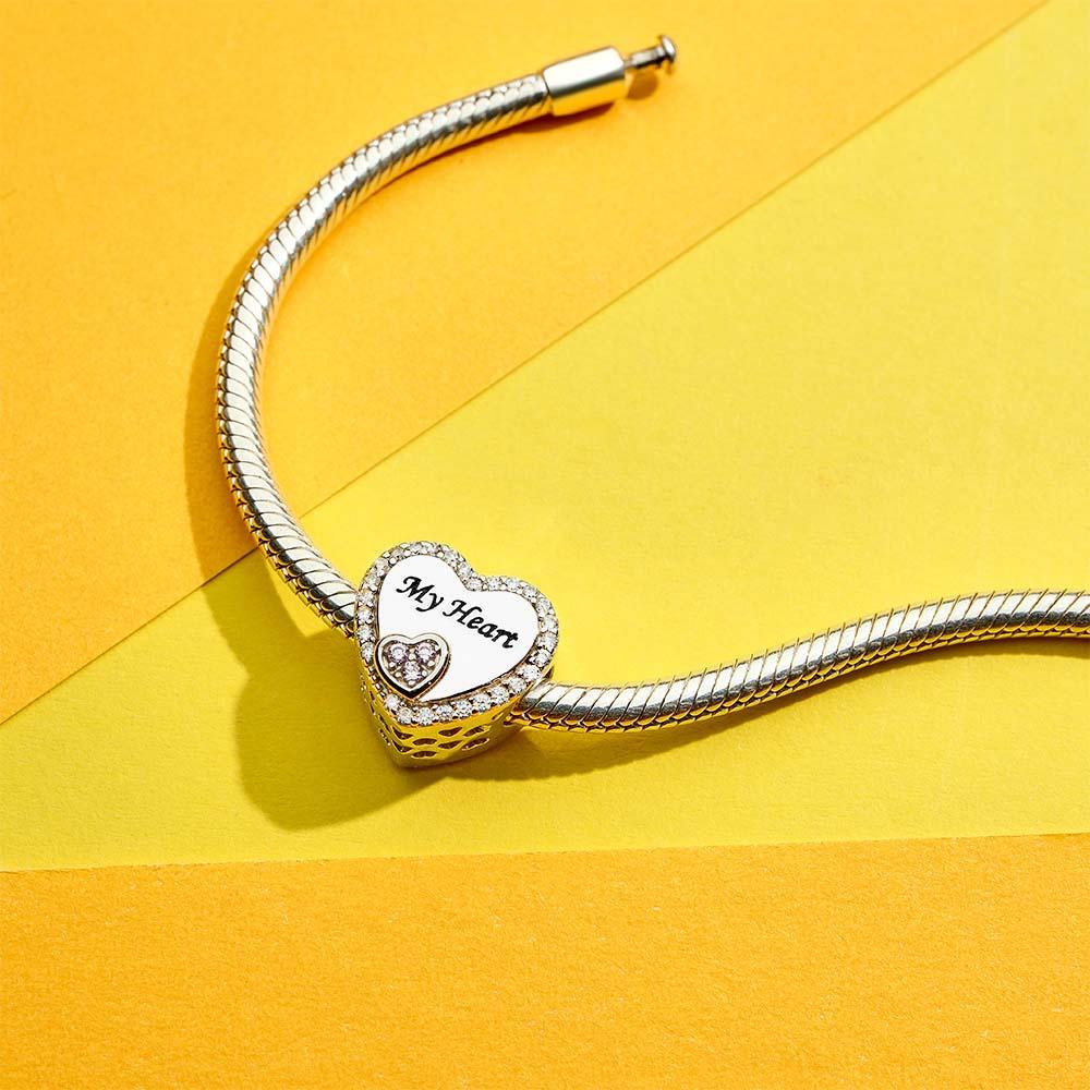 Photo Charm Shining Zircon Pendant Gifts For Her