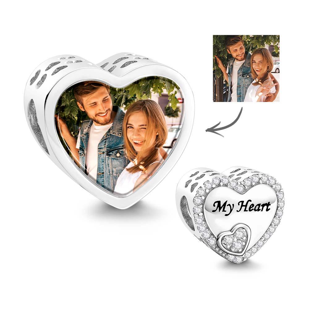Photo Charm Shining Zircon Pendant Gifts For Her