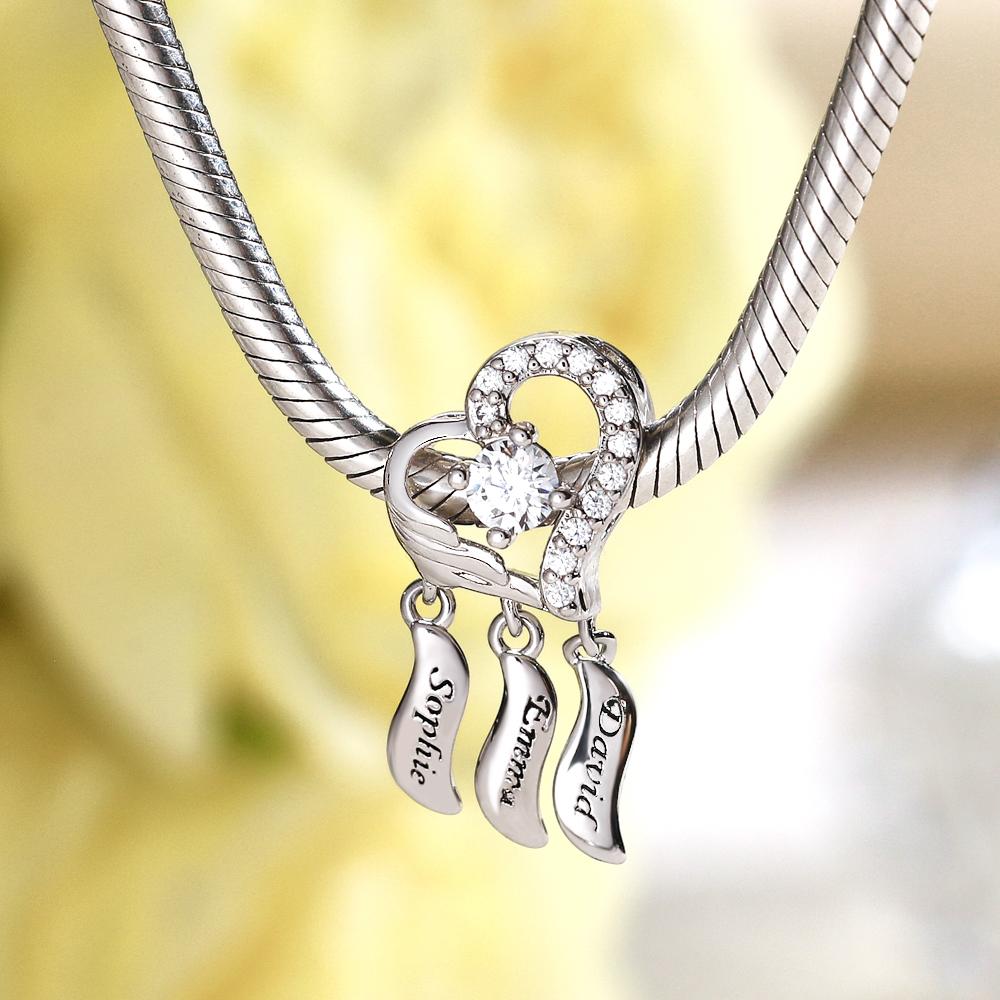 Custom Name Charm Heart Shape Dream Catcher Unique Gift