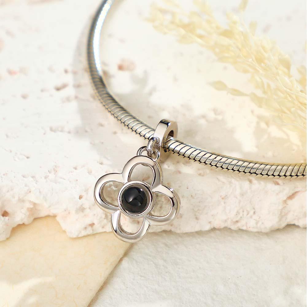 Custom Projection Charm Four Leaf Clover Swing Gift