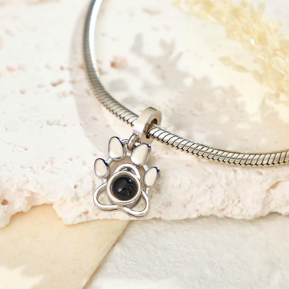 Custom Projection Charm Dog Paw Swing Gift